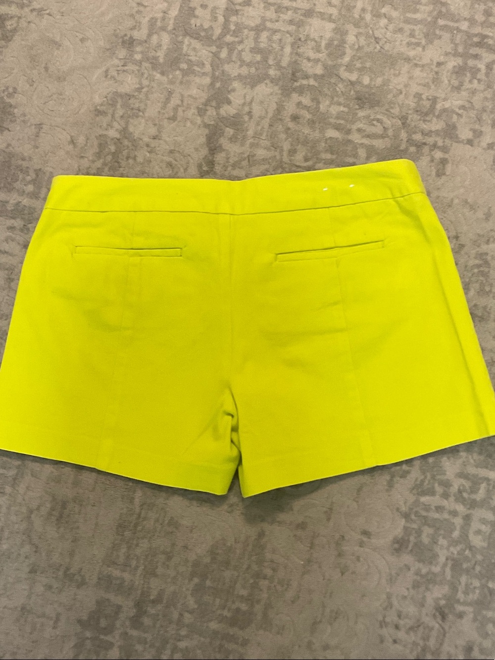 Women’s Bright Lime Tailored Shorts - Picture 2 of 2